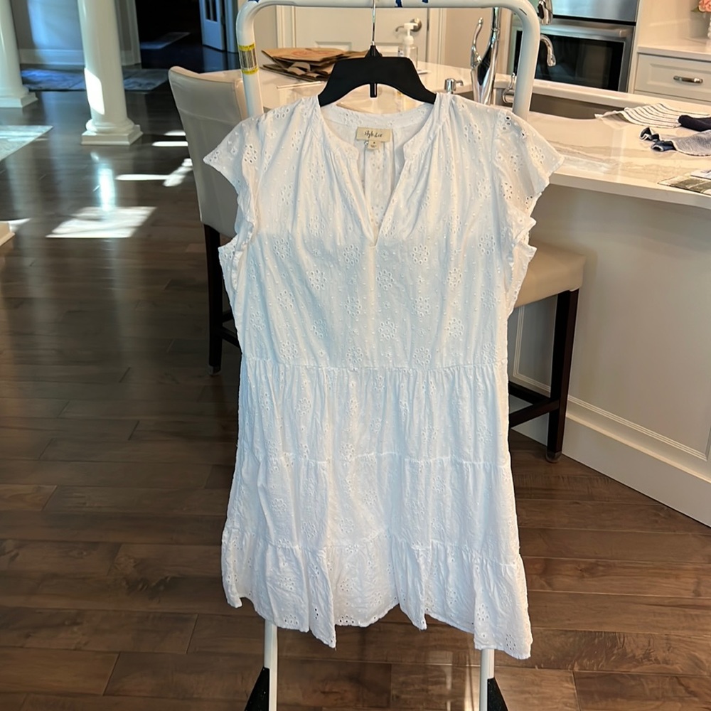 White Eyelet Dress